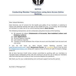 NOTICE Aero Access